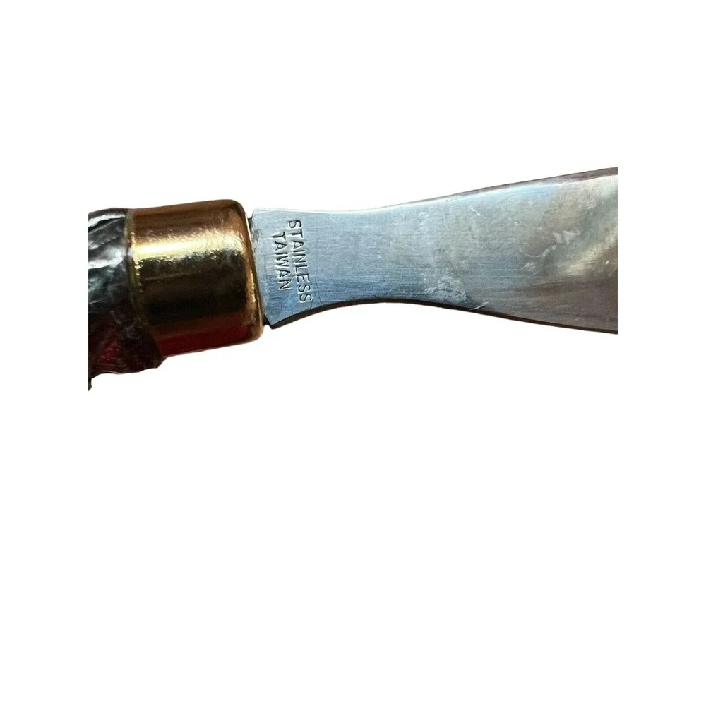 Vintage Cheese Knife Spreader Set~Ornate Handle Raised Relief  Grapes‎